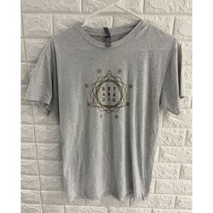 NEXT LEVEL APPAREL‎ MENS SHIRT SIZE SMALL BETA RADIO SHORT SLEEVE GRAY